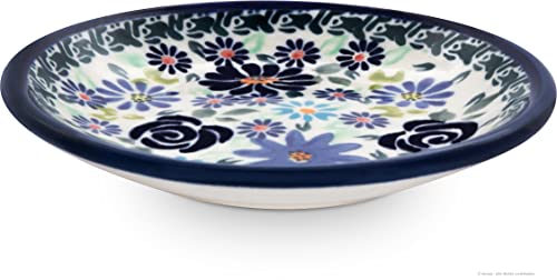 Original Bunzlauer Keramik kleiner flacher Teller (Untertasse), Ø11,6 cm, H=2,2 cm, Dekor DU126 im Sale