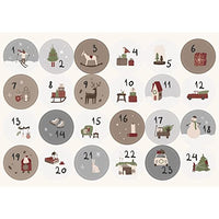 Thumbnail for Ib Laursen Weihnachtskalenderaufkleber 1-24 3cm Durchmesser im Sale