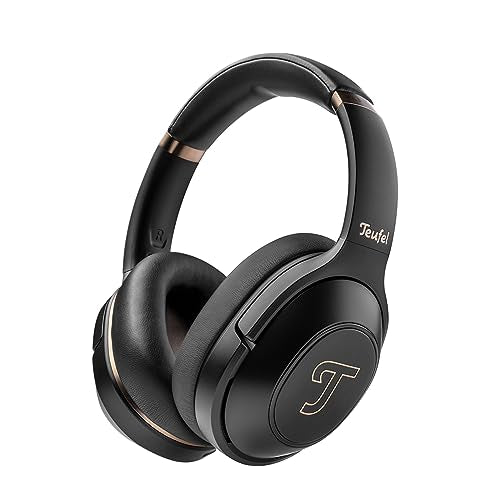 Teufel REAL Blue PRO Wireless Bluetooth Over-Ear Headphones with Active Noise Cancelling and Long Battery Life (56 h), Mimi Sound Personalization, Quick Charge, ShareMe Function - Black on Sale