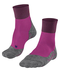 Thumbnail for FALKE Women's Hiking Socks TK2 Explore Cool Short W SSO Lyocell Functional Material Anti-Blister Thick 1 Pair, Purple (Radiant Orchid 8692), 41-42