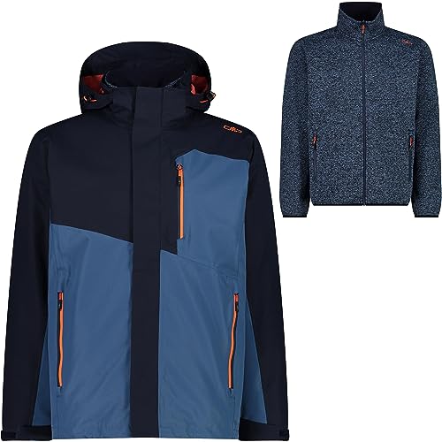 CMP - 3-in-1-Jacke für Herren, Schwarz Blau, 50 im Sale
