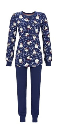 Thumbnail for Ringella pajamas with knitted cuffs in Dark Denim, on sale
