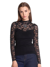 Thumbnail for Vive Maria Lace Vamp women's lace shirt black, on sale