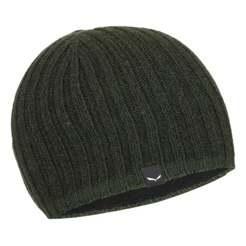 Salewa Ortles Wool Beanie, Green, UNI58 im Sale