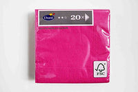 Thumbnail for Duni Cocktail-Servietten 3lagig Tissue Uni fuchsia, 24 x 24 cm, 20 Stück im Sale