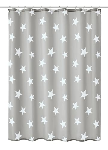 Kleine Wolke shower curtain, grey, H200 x W180 cm (1 pack) on sale
