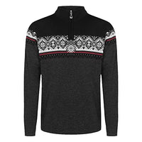 Thumbnail for Dale of Norway Herren Pullover ST. Moritz Masculine Sweater, Dark Charcoal/Raspberry/Black/Off White, im Sale