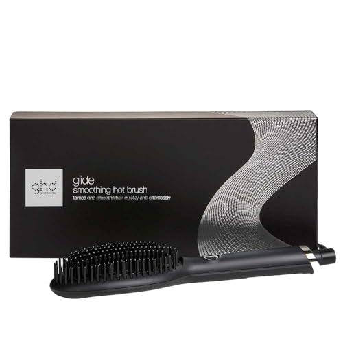 ghd glide Hot Brush, straightening brush with ceramic heating technology and ionizer