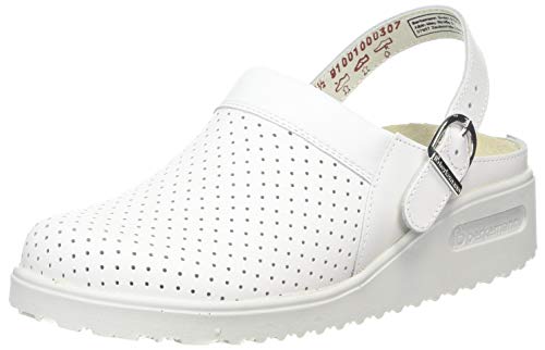 Berkemann 09100 Tec-Pro Tammo, Damen Clogs & Pantoletten, Weiss (weiß), EU 38, (UK 5) im Sale