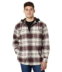Thumbnail for Carhartt Herren Flannel Fleece Lined Hooded Shirt Jac, Malt, im Sale