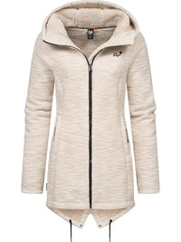 Thumbnail for Ragwear women's soft cardigan transitional jacket with teddy fleece Wingi Melange YOUMODO Taupe on sale
