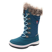 Thumbnail for Trollkids girls' waterproof winter boots Holmenkollen, navy/magenta, on sale