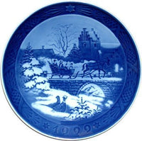 Thumbnail for Royal Copenhagen einjährig Hand verziert Weihnachten Teller 1999 im Sale