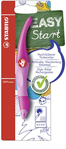 Ergonomischer Tintenroller für Rechtshänder - STABILO EASYoriginal in pink hell/dunkel - Einzelstift - blau (löschbar) - inkl. Patrone im Sale