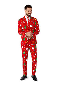 Thumbnail for OppoSuits Weihnachtsanzüge für Herren – Besteht aus Sakko, Hose und Krawatte, Pac-Man, 50 EU im Sale