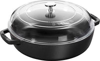 Thumbnail for STAUB Sauteuse, Gußeisen, Schwarz, 28 cm im Sale