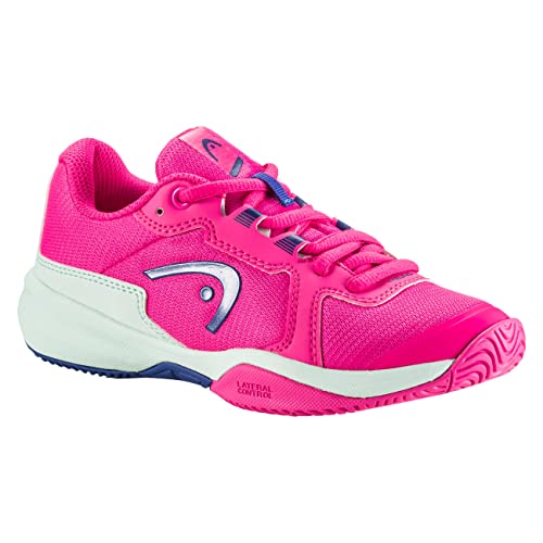 HEAD Unisex-Youth Sprint 3.5 Junior PIAQ tennis shoes, pink/blue, 37 on sale