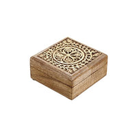 Thumbnail for BUTLERS TREASURE chest with carving 14 x W 14cm on sale