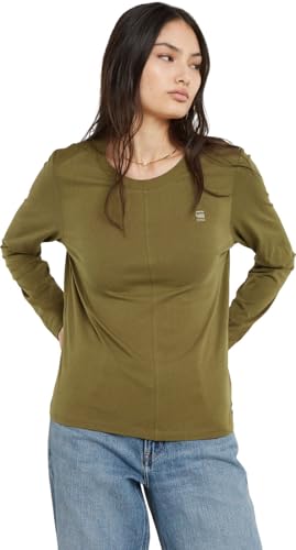 G-Star Damen Front Seam Top, Grün (Antic Green D24514-4107-735), im Sale
