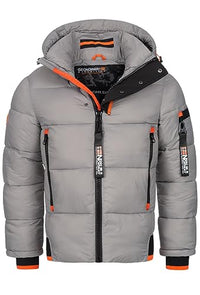 Thumbnail for Geographical Norway Men's Winter Jacket Warm Lined Parka Quilted Jacket Outdoor Quilted New Warm Quilted PUFFER FvS Production HH, Color: Navy, on Sale