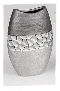 Thumbnail for Formano vase silver-gray 20 cm 739841 modern on sale
