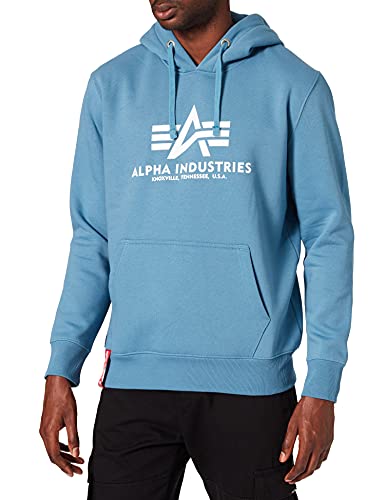 Alpha Industries Herren Basic Hoodie Kapuzenpullover, Airforce Blue, im Sale