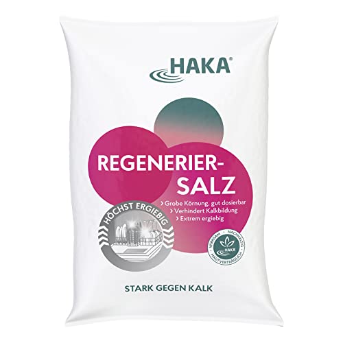 HAKA Regeneration Salt l 2 kg l Coarse grain, easy to dose l Prevents limescale build-up l Extremely economical