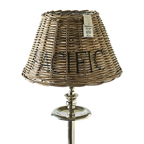 Riviera Maison rattan lampshade, small, round conical lampshade for table lamp, replacement lampshade, handmade - Pacific Lampshade - Natural - (ØxH) 25x16.6 on sale