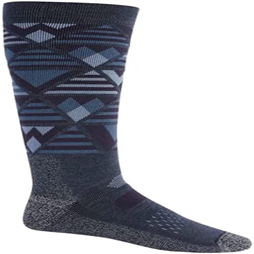 Burton Men's Performance Midweight Snowboard Socks, Dark Slate Heather, on sale