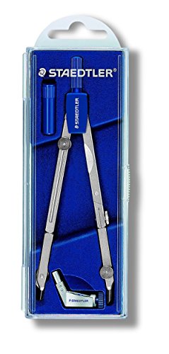 STAEDTLER 554 T01 Mars Basic 554 Präzisionszirkel mit Verlängungsstange, im Klappdeckeletui, silber im Sale