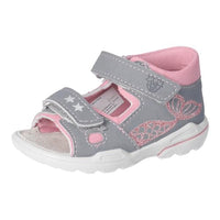 Thumbnail for RICOSTA Mädchen Sandalen Arielle, Kinder Lauflernschuhe, Weite: Mittel, Outdoorsandalen, Klettverschluss, Sommerschuhe, Graphit/Mallow (450), 23 EU im Sale