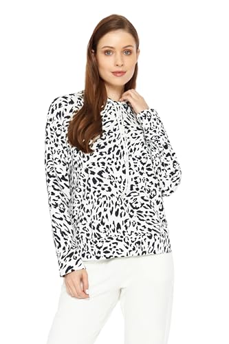 Rösch Pullover im Leo-Muster Kapuze Baumwolle/Elasthan 1233726 16367 im Sale