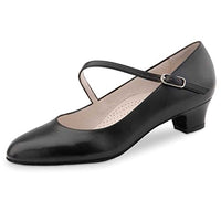 Thumbnail for Werner Kern - Damen Tanzschuhe Cindy 3,4 Comfort Leder Schwarz [UK 2] im Sale
