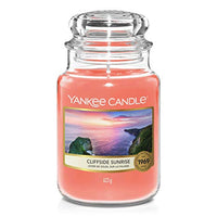Thumbnail for Yankee Candle Cliffside Sunrise, Glas, Orange, Mittelgroß 1630399E im Sale