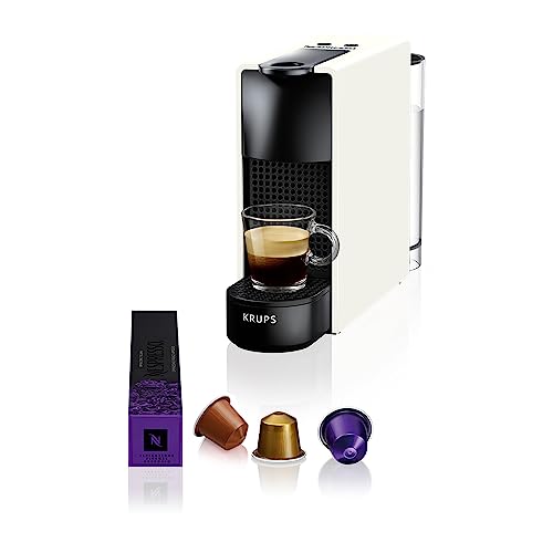 Nespresso Krups XN1101 Essenza Mini Kaffeekapselmaschine, 1260W, weiß, 0,7 Liter im Sale