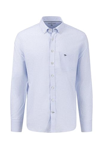 FYNCH-HATTON Soft Cotton Oxford Shirt Check / 3 on Sale