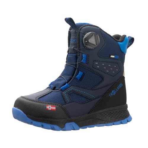 Trollkids children's winter boots Kirkenes, almond/dark navy, 36 on sale