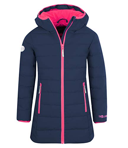 Trollkids Mädchen Wintermantel Winterjacke Stanavanger, Marineblau/Pink, im Sale