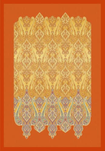 Bassetti RAGUSA Plaid made of 100% cotton in Gold Y1, dimensions: 135x190 cm - 9321946 on sale