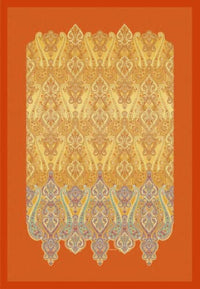 Thumbnail for Bassetti RAGUSA Plaid made of 100% cotton in Gold Y1, dimensions: 135x190 cm - 9321946 on sale