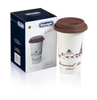 Thumbnail for De'Longhi ceramic double-walled thermos flask with silicone lid, 295 ml, Globetrotter