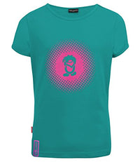 Thumbnail for Trollkids Girls' Logo T-Shirt, Midnight Blue/Dark Mint, on Sale