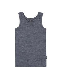 Thumbnail for Dilling Tank Top aus natürlicher Merinowolle für Kinder Blaugrau meliert 110-116 im Sale