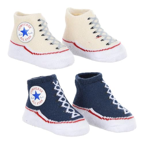 Converse Unisex Kids CNV_MC0001-U5T_6-12M Socks, Navy Blue, 6 Months on Sale