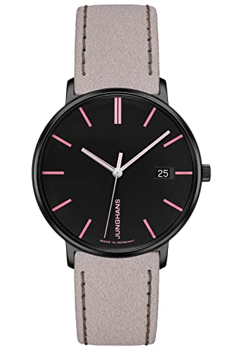JUNGHANS Damenuhr Form Grau/Schwarz 47/4256.00 im Sale