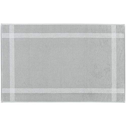 Cawö Home Badematten Two Tone 604 Platin - 76 50x80 cm im Sale