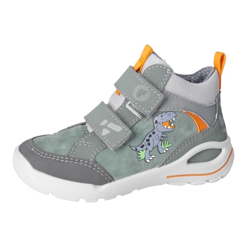 RICOSTA Jungen Stiefel Stone, Kinder Boots, Weite: Mittel, lose Einlage, RicostaTEX, Klettstiefel, Booties, wasserdicht, Salbei (570), 30 EU im Sale
