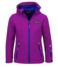 Thumbnail for Trollkids Mädchen Softshell Jacke Oslofjord, Smaragdgrün/Rubinrot, im Sale