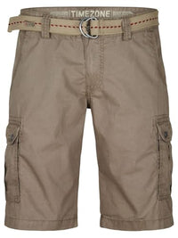 Thumbnail for Timezone Cargo Shorts Men with Belt Regular Fit MaguireTZ Shorts Cargo Shorts Summer 100% Cotton, Size: 33, Color: Natural Beige (6122) on Sale