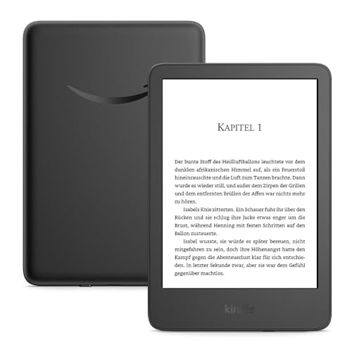 The new Amazon Kindle (16 GB) – The lightest and most compact Kindle, with an anti-glare screen, faster page turning, adjustable front light, and long battery life – with advertising – black on sale